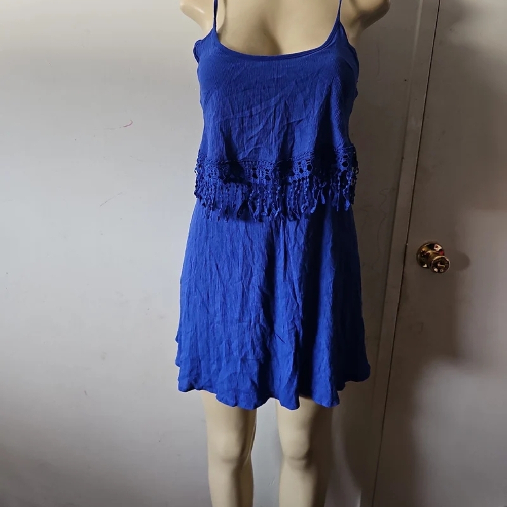Elegant Blue Mini Dress